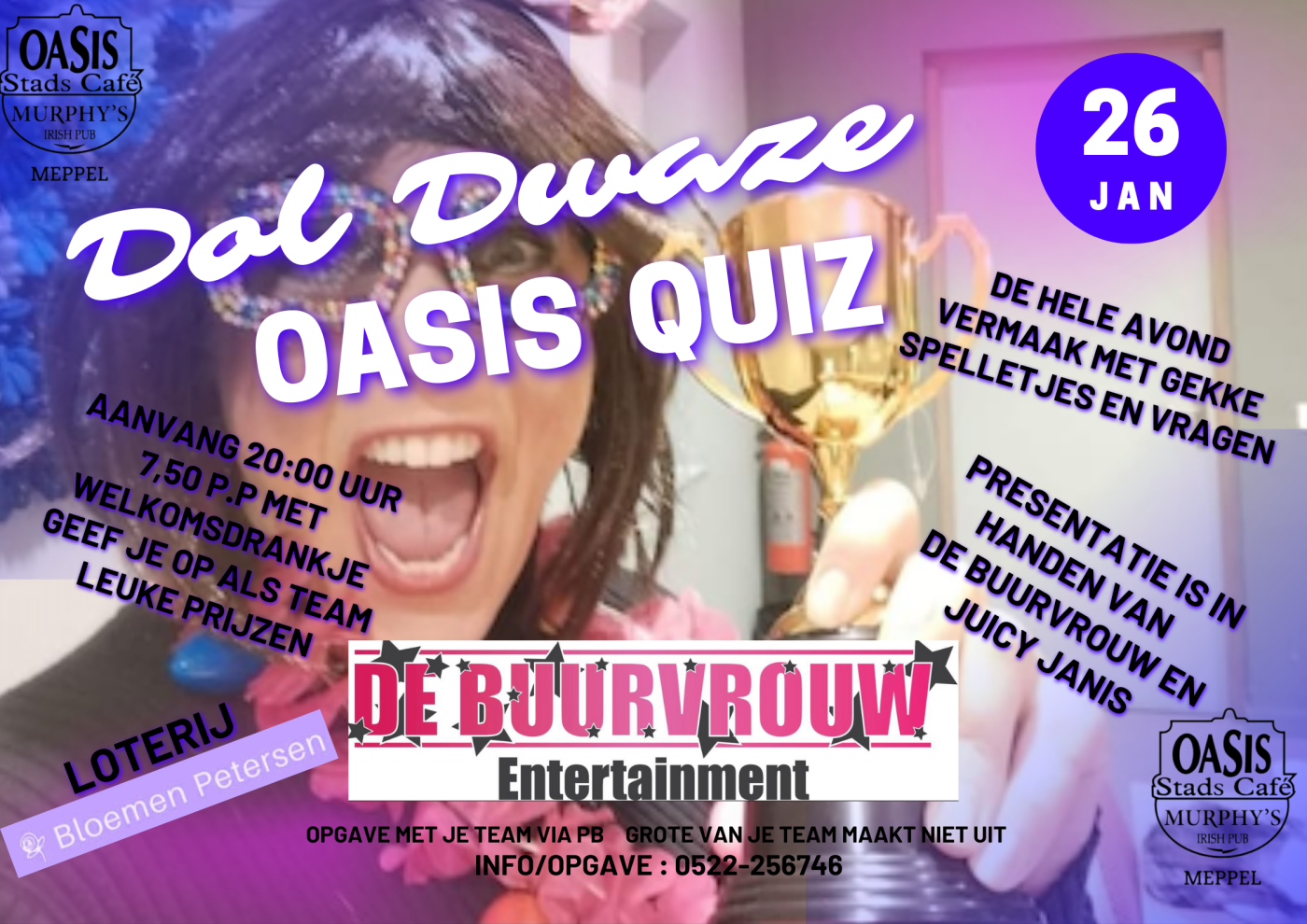 Dol Dwaze Oasis Quiz - evenement | Ontdek Meppel | Weet wat er speelt. 